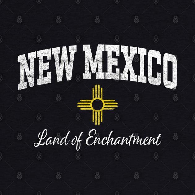 New Mexico NM Land of Enchantment Athletic Distressed by TGKelly